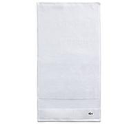 Lacoste Heritage Supima Serviette de Toilette en Coton, Blanc, 40,6 x 76,2 cm