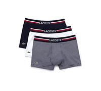 Lacoste Homme Boxers 5H3413, Monsieur Ensemble de 3,sous-vêtements,Pantalons,Shorts,sous-vêtements,Basiques,Courts,Navy Blue/White (525),Small (S)