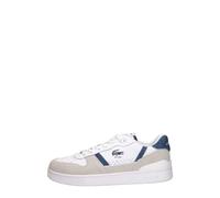 Baskets Lacoste T-Clip Set Leather couleur blanc beige bleu marine - 40.5