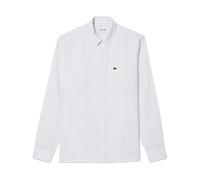 Lacoste, Homme, Chemises, Bleu, Taille: L Chemise Regular Fit en Lin Bleu/Azur/Blanc