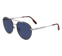 Lacoste Homme L258S 045 Lunettes de soleil Métal Argent Bleu Ronde Normale Normale