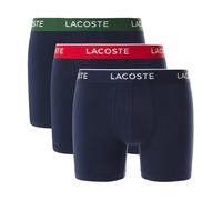Boxer Lacoste Stretch Coton bleu marine vert rouge (3 unités) - XS