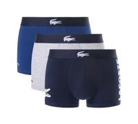 Boxer Lacoste Stretch Coton Logo bleu marine blanc (3 unités) - XL