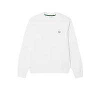 Lacoste, Homme, Sweatshirts et sweats à capuche, Blanc, Taille: S Classic Fit Cotton Fleece SweaT-shirt