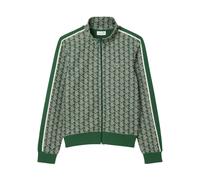 Sweat à capuche Lacoste Paris Monogram Full Zip vert blanc - M