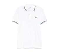Lacoste, Homme, Tops, Blanc, Taille: L/Xl Polo Blanc avec Accent