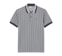 Lacoste, Homme, Tops, Gris, Taille: M Polo Monogramme Jacquard Coupe Classique