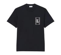 Lacoste Embroidered Heavy Jersey Tee men Shortsleeves black taille: XL