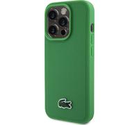 Lacoste Iconic Petit Pique Woven Logo MagSafe étui pour iPhone 15 Pro Max vert