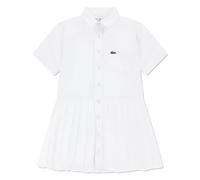 Lacoste Kids 347509 Short Sleeve Dress Blanc 5 Years Fille