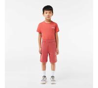 Lacoste Kids' Logo Fleece Jogger Shorts Red ZV9 6 ans Male