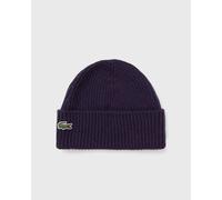 Lacoste KNITTED BEANIE men Beanies purple taille: ONE SIZE