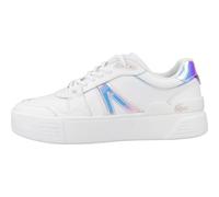 Lacoste - L002 EVO Baskets en cuir - Femme - Chaussures - Blanc - Taille: 39 EU
