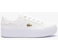 Lacoste Lacoste White Ziane Platform Leather Trainers