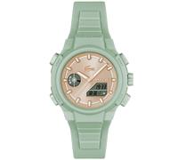 Lacoste Montre Quartz Multifonction Analogique-Digitale pour Femme Collection LC33 avec Bracelet en Silicone Vert - 2001433