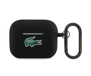 Lacoste LCAP2SLOK Étui pour AirPods Pro 2 Noir Silicone Logo Crocodile