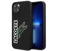 Lacoste LCHC13SSHK Coque rigide en silicone avec tête de crocodile pour iPhone 13 mini 5,4" Noir
