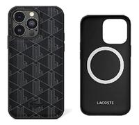 Lacoste LCHMP15LPBSK Coque pour iPhone 15 Pro 6,1" Noir Coque rigide Blend Monogramme
