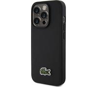 Lacoste LCHMP15LPVCK Housse pour iPhone 15 Pro 6.1" noir hardcase Iconic Petit Pique