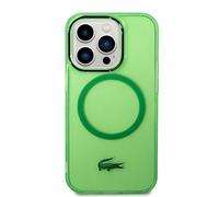 Lacoste LCHMP15LULON Coque pour iPhone 15 Pro 6.1" Vert hardcase Transparent