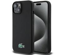Lacoste LCHMP15SSLOK Coque pour iPhone 15/14 / 13 6.1" Noir Coque Rigide Silicone