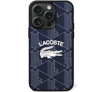 Housse Lacoste Hardcase Monogram Vintage Logo MagSafe Navy - iPhone 15 Pro Max