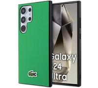 Lacoste LCHMS24LPVCN Coque Rigide pour S24 Ultra S928 Vert Iconic Petit Pique