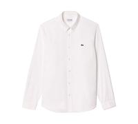 Lacoste - Logo-patch Cotton Shirt - Homme - Chemises - Blanc - Taille: 6XL