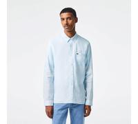 Lacoste Long Sleeve Linen Shirt Bleu T01 S Male