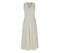 Lacoste - Longue Robe Plissée Sans Manches - Femme - Robes - Blanc - Taille: 38 FR