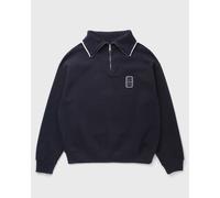 Lacoste Loose Fit High Zipped Neck Badge Accent Sweatshirt men Half-Zips blue taille: S