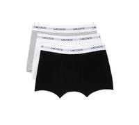 Lacoste Lot de 3 boxers courts pour homme, Noir/blanc/argent Chine, M