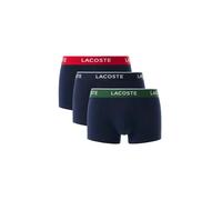 Lacoste Lot de 3 caleçons en coton stretch pour homme Bleu marine/vert/rouge, Bleu marine/vert/rouge, S