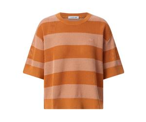 Lacoste - Maille Ras du Cou - Femme - Pulls - Orange - Taille: 42 FR