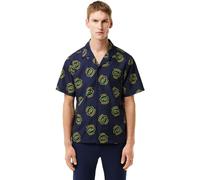 Lacoste Hawaii Fit Uv Protect Golf Shirt Blue/Pineapple S Male