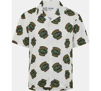 Lacoste Men's Hawaii Fit Uv Protection Short-Sleeve Patterned Shirt Farine/Ananas 4XL Male