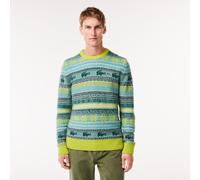 Lacoste Men's Knitted Crew Neck Jumper Limeira/Multico S Male