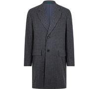 Lacoste Men's Lapel Check Pattern Long Sleeve Knee Length Trench Coat Oxalis/Viennois M Male