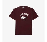 Lacoste Men's Large Logo Short-Sleeve Regular Fit T-Shirt Burg BZD Moyen Male