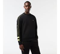 Lacoste Men's Logo Embroidered Double Sided Hoodie Black/Limeira XS Male