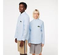 Lacoste Men's Long-Sleeve Logo Patterned Shirt Bleu 2XS Male