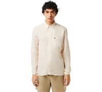 Lacoste Men's Long Sleeve Patterned Shirt Blanc/Croissant 5XL Male