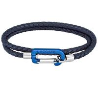 Bracelet bleu foncé en cuir tricoté Matt 2040315