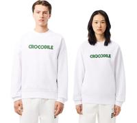 Lacoste Men's Printed Crew Neck Jumper Blanc S Male