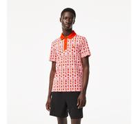 Lacoste Men's Printed Short-Sleeve Polo Shirt Reseda Rose XS Male