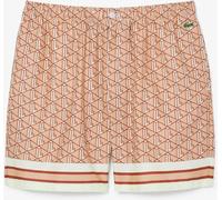 Lacoste Men's Printed Woven Tracksuit Shorts Latte F9I L Male