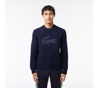 Lacoste Men's Quilted Croc Badge Crew Neck Jumper Abysme M Male