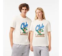 Lacoste Men's Relaxed Signature Print Regular Fit T-Shirt Farine XS Male