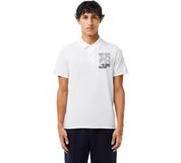 Lacoste Men's Short-Sleeve Polo Shirt Blanc 4XL Male