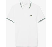 Lacoste Men's Tipped Short-Sleeve Polo Shirt Blanc 001 S Male